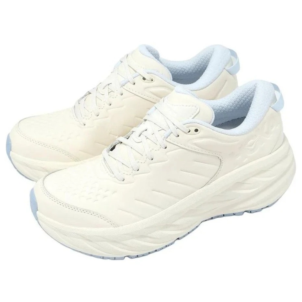 Mens Size 14- Hoka One M Bondi SR Shoes Alabaster Overcast White NEW